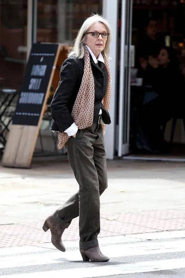 79岁奥斯卡影后离世，她是男神收割机，松弛中性风穿搭鼻祖